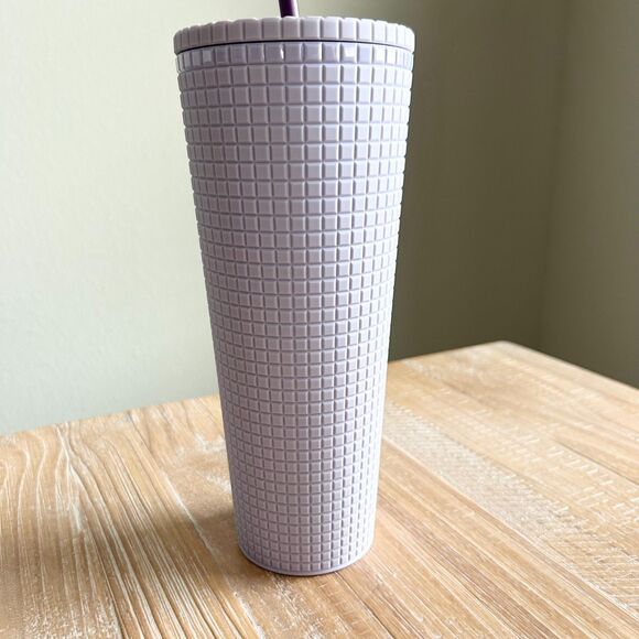 Starbucks Lavender Grid 24 oz Tumbler - Picture 2 of 4